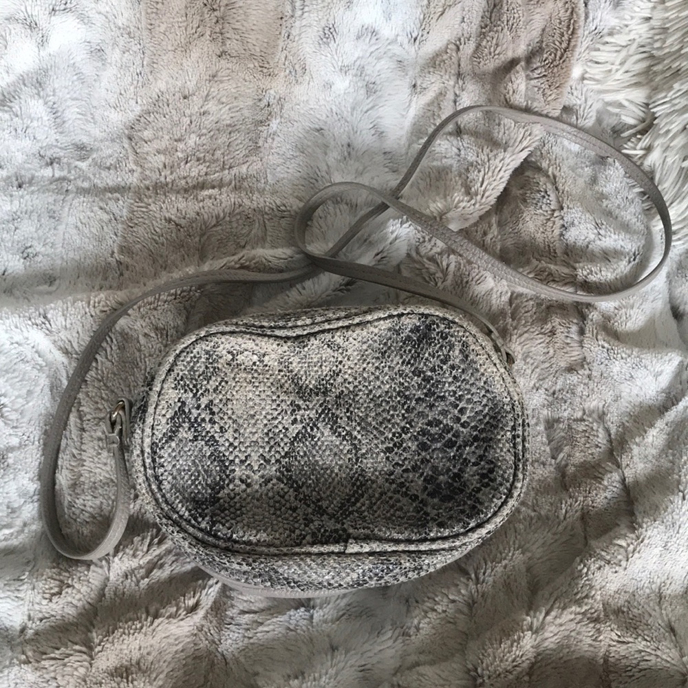 H&M crossbody purse snake skin EUC